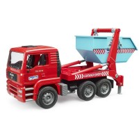 Bruder MAN TGA Camion ribaltabile con container 02741