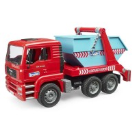 Bruder MAN TGA Camion ribaltabile con container 02741