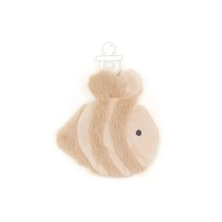Immagine di Bamboom Portaciuccio Peluche Ape per Neonato in Poliestere Riciclato Sand Shades