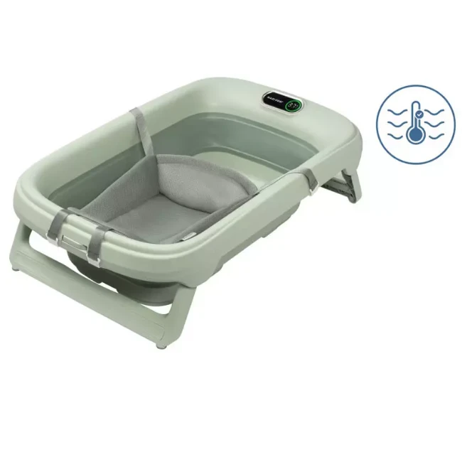 Immagine di Maxi-Cosi Indigo Plus Vaschetta Pieghevole per Bagnetto Neonato con Riduttore QuickDry e Termometro HighSense 0-4 Anni