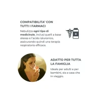 Immagine di Nuvita Aerosol Terapia a Pistone per Adulti e Bambini con Ampolla a Flusso Regolabile