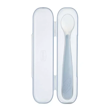 Immagine di Chicco Cucchiaio Neonato in Silicone con Custodia 6m+