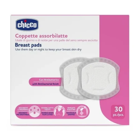 Immagine di Chicco Coppette Assorbilatte Antibatteriche 30 pezzi