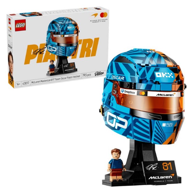 LEGO Editions Casco di Oscar Piastri McLaren Mastercard F1 Team 43017