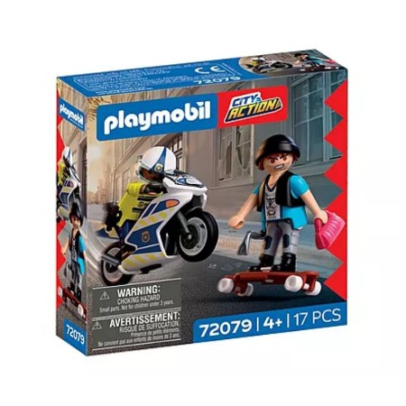 Playmobil Inseguimento in Moto 72079