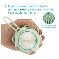 Immagine di Chicco Spazzola Corpo con Dispenser Integrato 0m+ in Silicone per Bagnetto Neonato