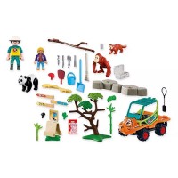 Playmobil Zoo: Guardiano di Zoo con Veicolo 72072