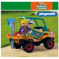 Playmobil Zoo: Guardiano di Zoo con Veicolo 72072