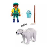 Playmobil Zoo: Orso Polare e Guardiano di Zoo 72090