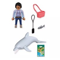 Playmobil Zoo: Delfino e Visitatore 72091