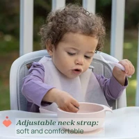 Immagine di Chicco Bavaglino Easy Roll Pieghevole in Silicone con Tasca Raccogli Briciole
