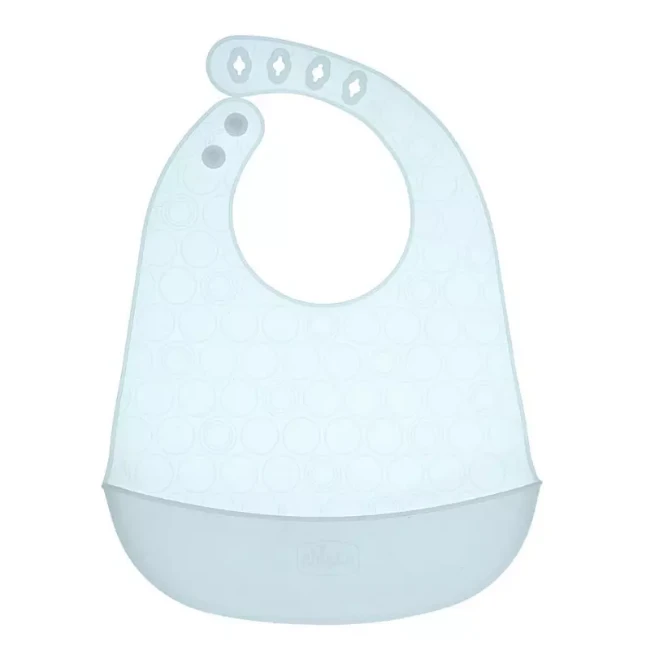 Immagine di Chicco Bavaglino Easy Roll Pieghevole in Silicone con Tasca Raccogli Briciole