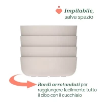 Immagine di Chicco Ciotola Pappa con Coperchio in Silicone 6m+ per Svezzamento, Microonde e Lavastoviglie