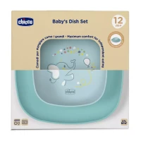 Immagine di Chicco Set Piatti 12m+ con Ciotola e Piatto - Compatibile con Microonde e Lavastoviglie