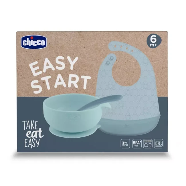 Immagine di Chicco Easy Start Set Pappa Svezzamento in Silicone 6m+
