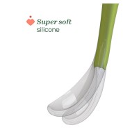 Immagine di Chicco Bipack Cucchiaio in Morbido Silicone 6m+ 2 Pezzi - Azzurro 