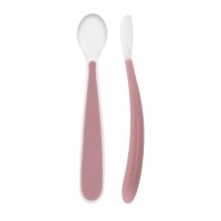 Immagine di Chicco Bipack Cucchiaio in Morbido Silicone 6m+ 2 Pezzi - Fucsia