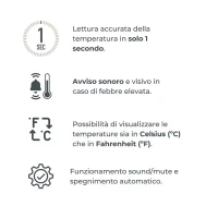 Immagine di Nuvita Termometro Digitale Frontale e Auricolare 2075 4in1 per Bambini e Adulti