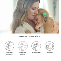 Immagine di Nuvita Termometro Digitale Frontale e Auricolare 2075 4in1 per Bambini e Adulti