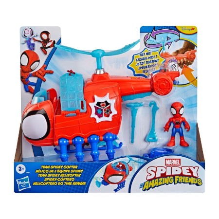 Hasbro Marvel Spidey and his Amazing Friends Spidey con Elicottero
