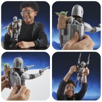 Hasbro Star Wars Action Figure Mandaloriano 30 cm con Movimento ed Effetti Sonori