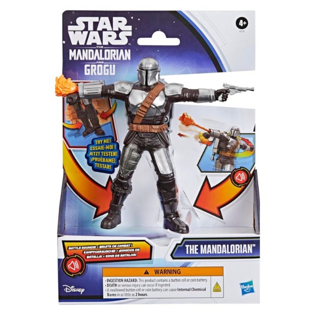 Hasbro Star Wars Mandaloriano Action Figure 15 cm con Movimento e Suoni