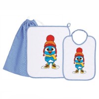 Immagine di Siggi Set Asilo e Scuola Materna Bambino con Bavaglia, Asciugamano e Sacca Porta Oggetti