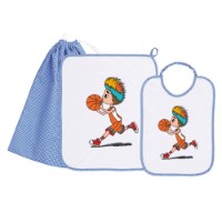 Immagine di Siggi Set Asilo e Scuola Materna Bambino con Bavaglia, Asciugamano e Sacca Porta Oggetti