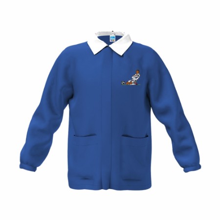 Immagine di Siggi Casacca Elementare Bimbo Zip Blu Ricamo Calciatore