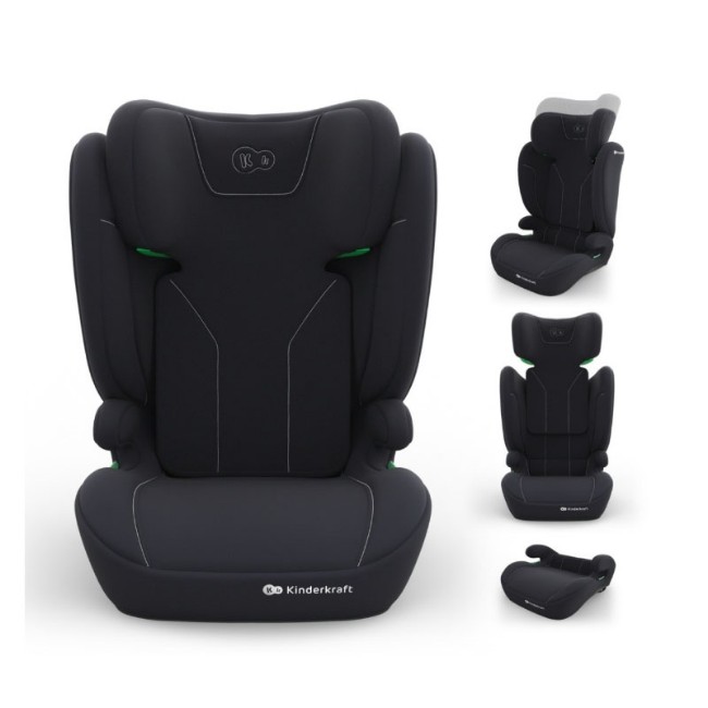 Immagine di Kinderkraft Seggiolino Auto i-Spark 2 Plus i-Size 100-150 cm Nero, da Seggiolino con Schienale a Rialzo Auto