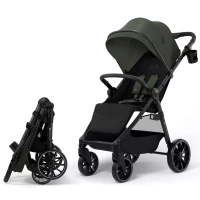 Immagine di Kinderkraft Grande 2 Passeggino Compatto da Città con Ruote Ammortizzate, Chiusura a Una Mano, fino a 22 kg