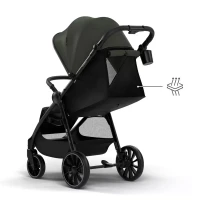 Immagine di Kinderkraft Grande 2 Passeggino Compatto da Città con Ruote Ammortizzate, Chiusura a Una Mano, fino a 22 kg