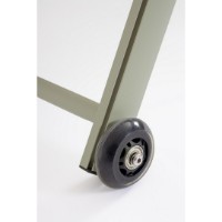 Immagine di Lettino da Esterno Bizzotto Taylor Breeze con Ruote, Alluminio e Textilene