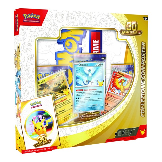 Immagine di Pokémon GCC 30° Anniversario Collezione con Poster 