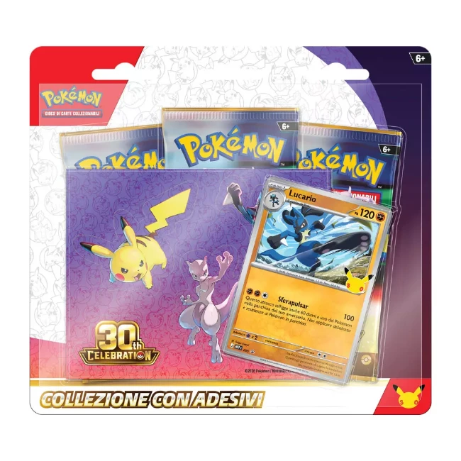 Immagine di Pokémon GCC 30° Anniversario Collezione con Adesivi 