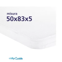 Immagine di AirCuddle Maxi Safe Combo Materasso Ergonomico e Coprimaterasso Traspirante 3 Strati per Culla Next2Me 83x50 cm