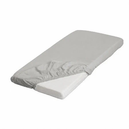 Immagine di Rosa Prima Infanzia Lenzuolo con Angoli per Culla Co-Sleeping in 100% Cotone - Bianco