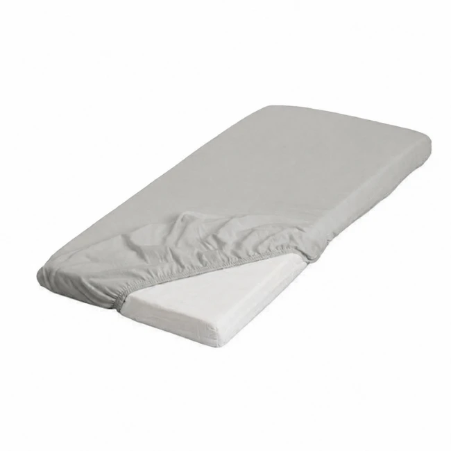 Immagine di Rosa Prima Infanzia Lenzuolo con Angoli per Culla Co-Sleeping in 100% Cotone - Bianco