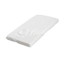 Immagine di Rosa Prima Infanzia Lenzuolo con Angoli per Culla Co-Sleeping in 100% Cotone - Bianco