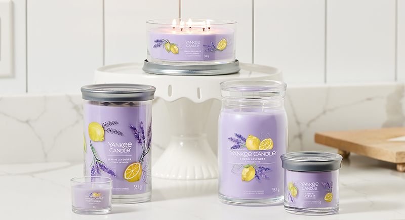 Candela Yankee Signature Limone Lavanda - Giara Grande Con Soia, Durata Prolungata - Foto 2