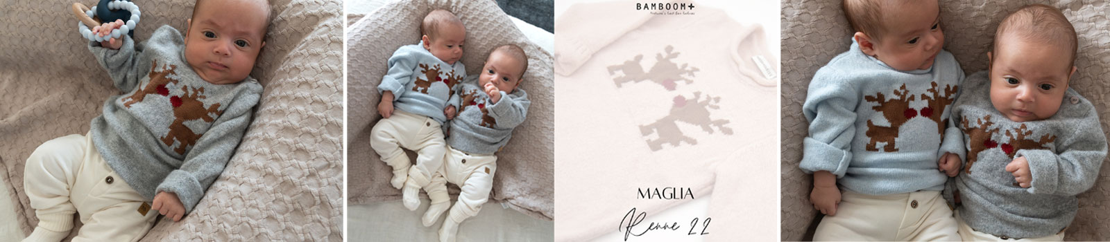 Maglia di Natale con Renna, Maglione Natalizio Bamboom