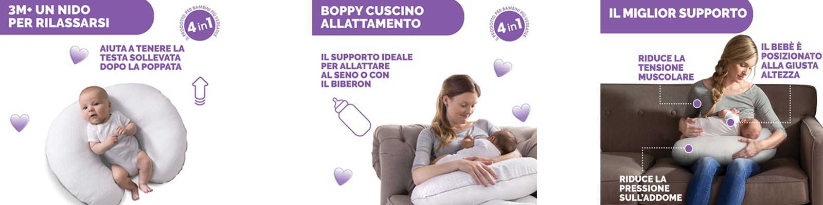 Cuscino Allattamento Boppy di Chicco