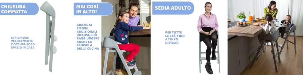 Seggiolone pappa Chicco Crescendo Up