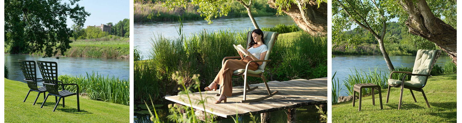 Poltrona relax da giardino Folio di Nardi