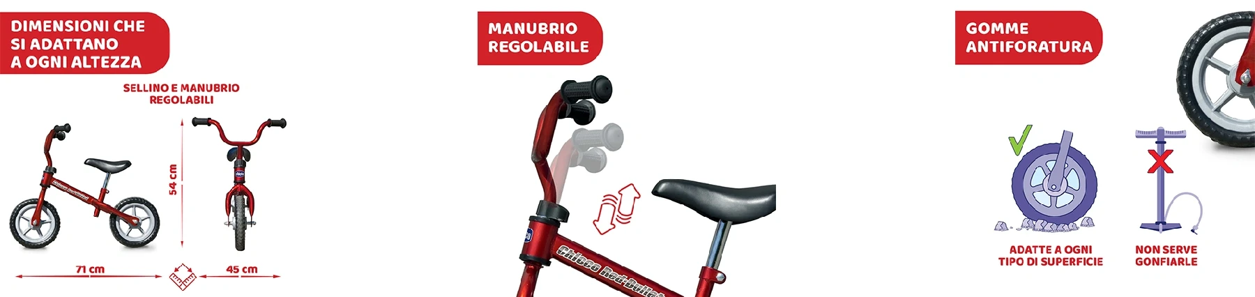 Balance Bike Bicicletta senza Pedali Chicco